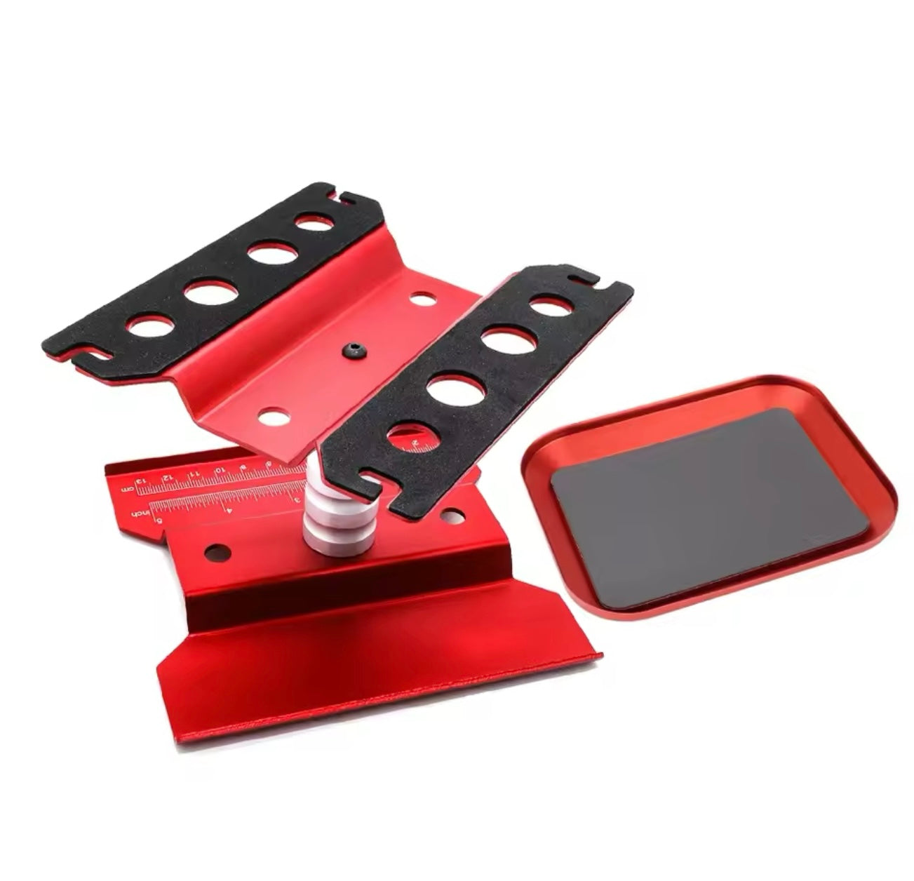 RC Car Work Station - 360° Rotating Stand with Screw Tray